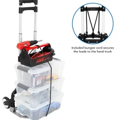 Mount-It! Folding Hand Truck And Dolly, 165 Lb Capacity