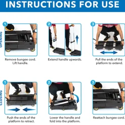 Mount-It! Folding Hand Truck Dolly, 36