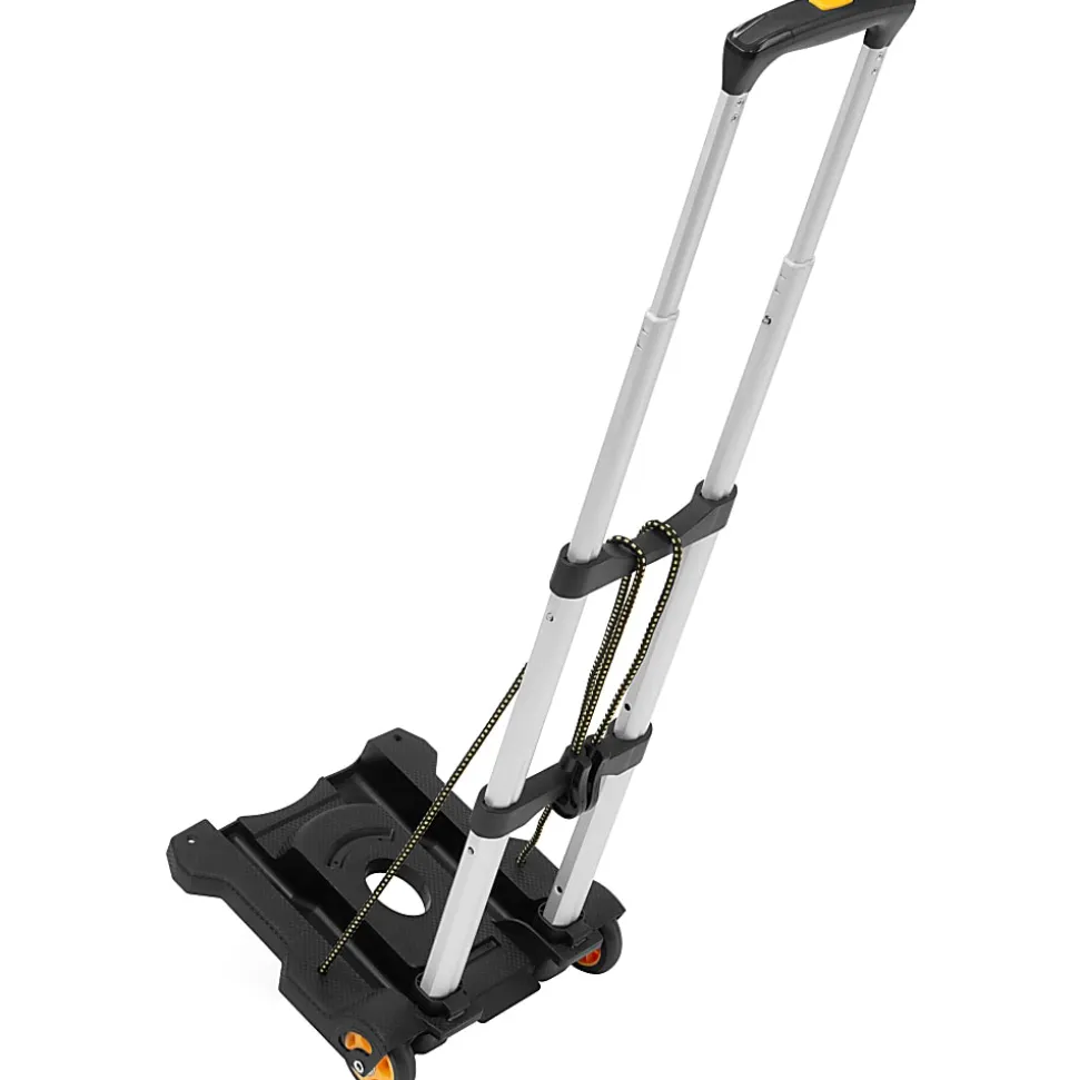 Mount-It! Folding Premium Luggage Cart, Black