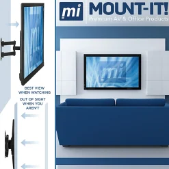 Mount-It! Full Motion Corner TV Wall Mount, For Screens Up to 55