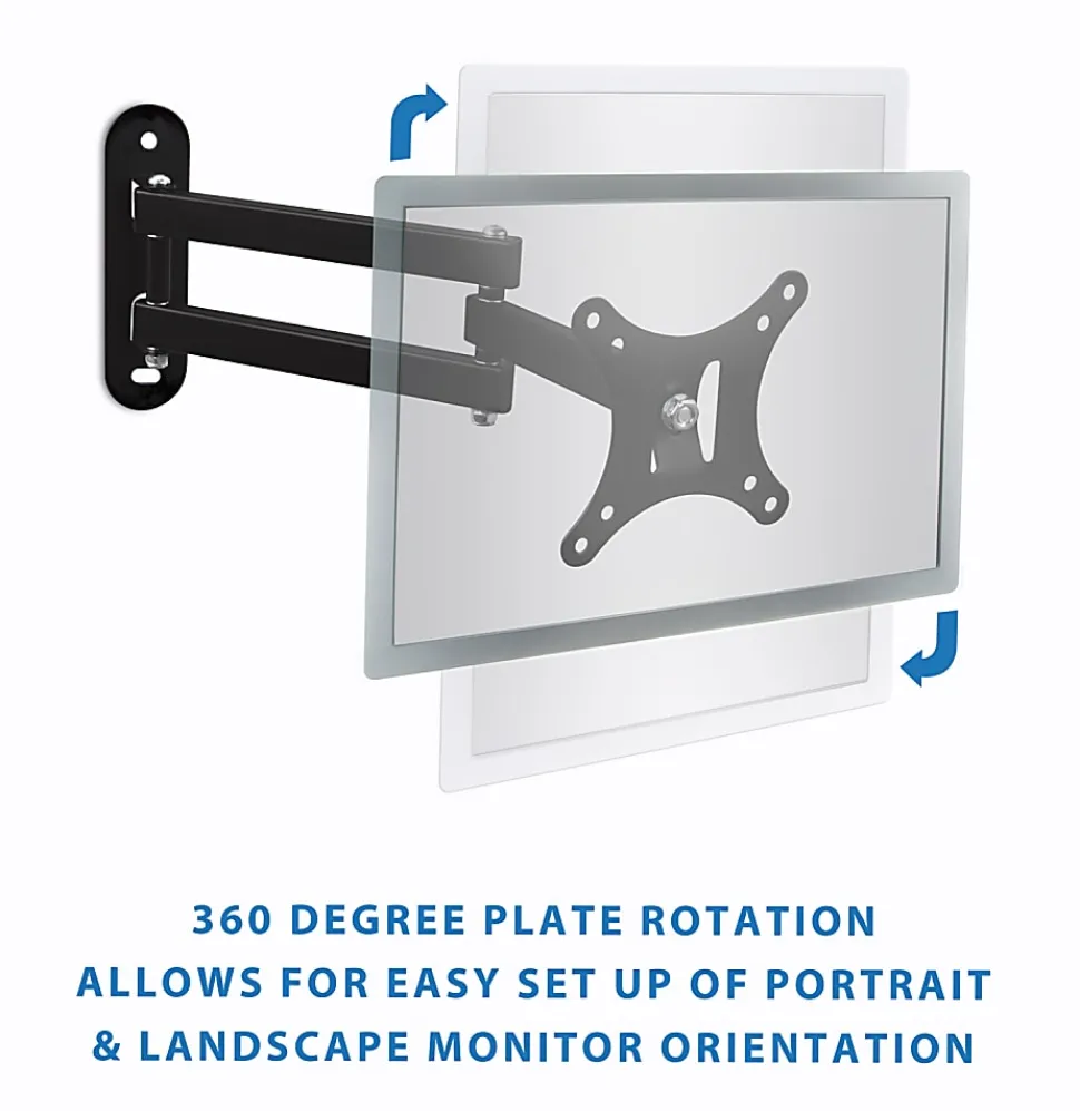 Mount-It! Full Motion Monitor Wall Mount Arm