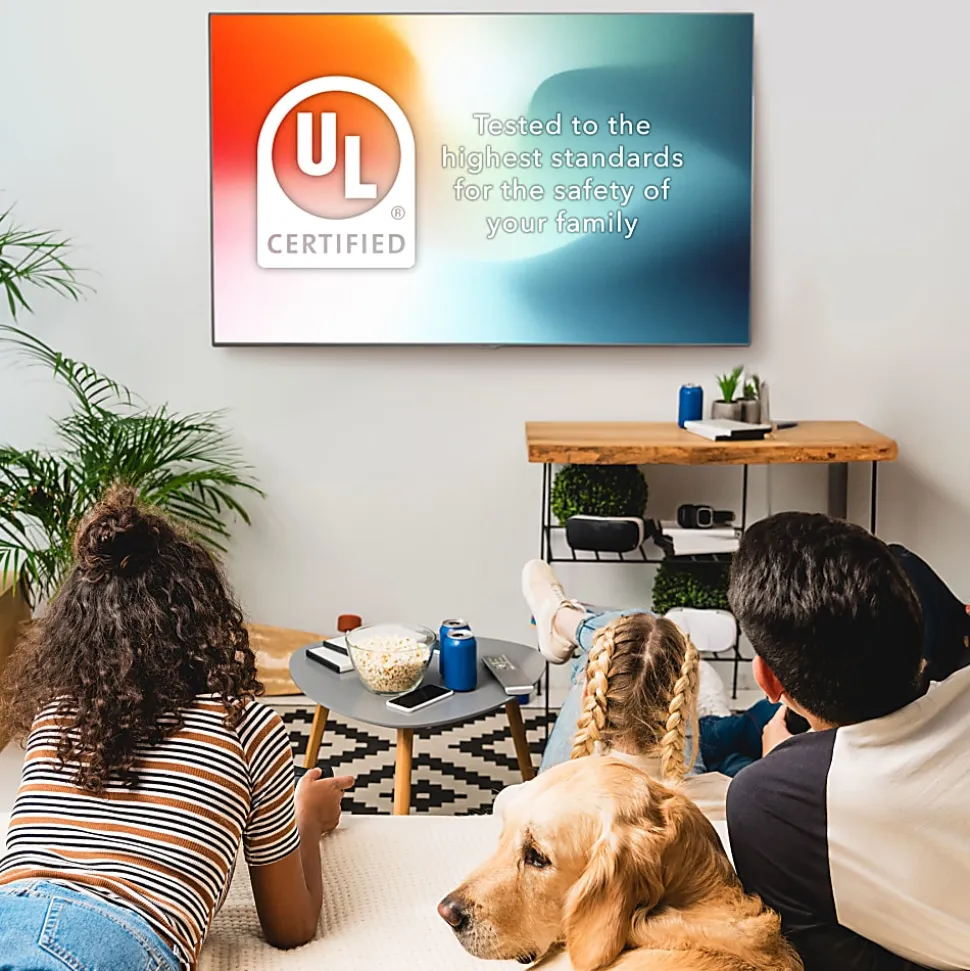 Mount-It! Full Motion TV Wall Mount For Screen Sizes 32" To 55", 2-1/2”H x 10-3/4”W x 14-5/16”D, Black