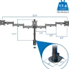 Mount-It! Fully Adjustable Triple Monitor Desk Mount MI-1753