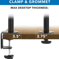 Mount-It! Fully Adjustable Triple Monitor Desk Mount MI-1753