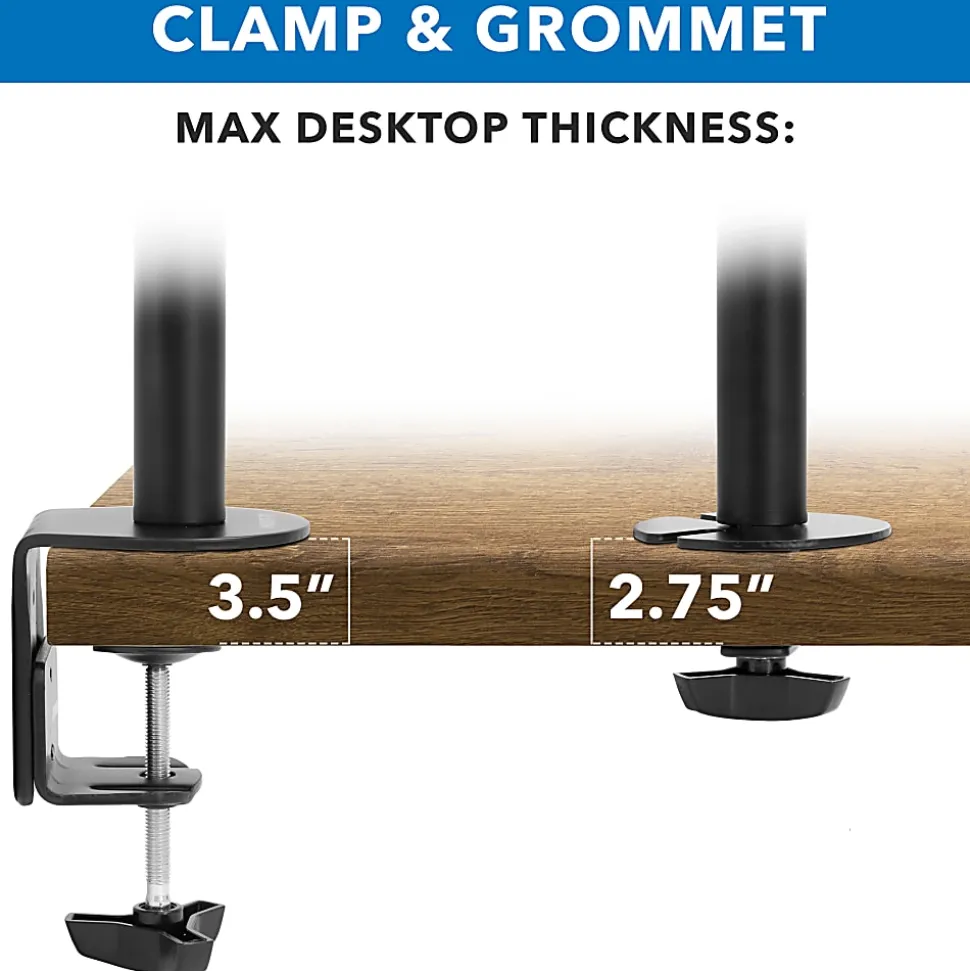 Mount-It! Fully Adjustable Triple Monitor Desk Mount MI-1753