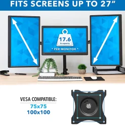 Mount-It! Fully Adjustable Triple Monitor Desk Mount MI-1753