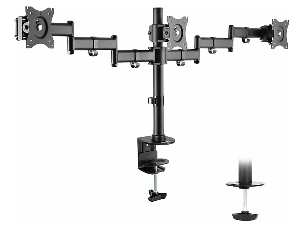Mount-It! Fully Adjustable Triple Monitor Desk Mount MI-1753