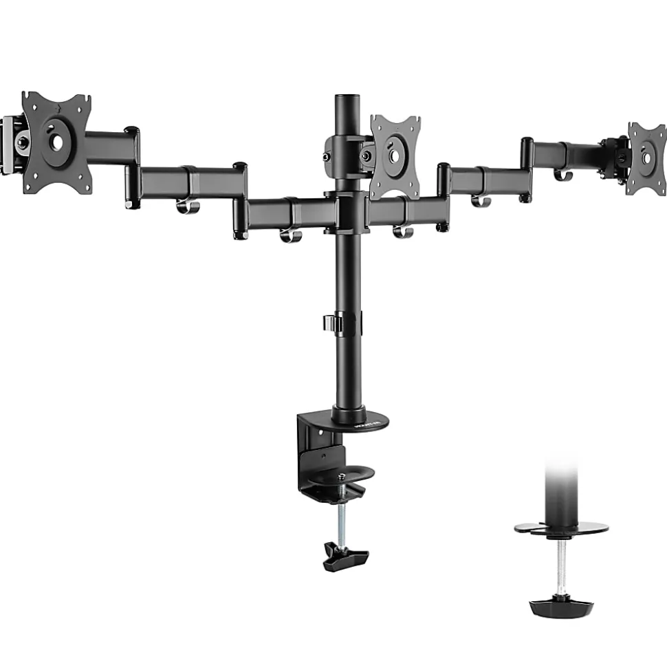Mount-It! Fully Adjustable Triple Monitor Desk Mount MI-1753