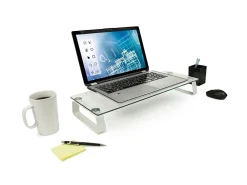 Mount-It! Glass Computer Monitor Riser, 3-1/4