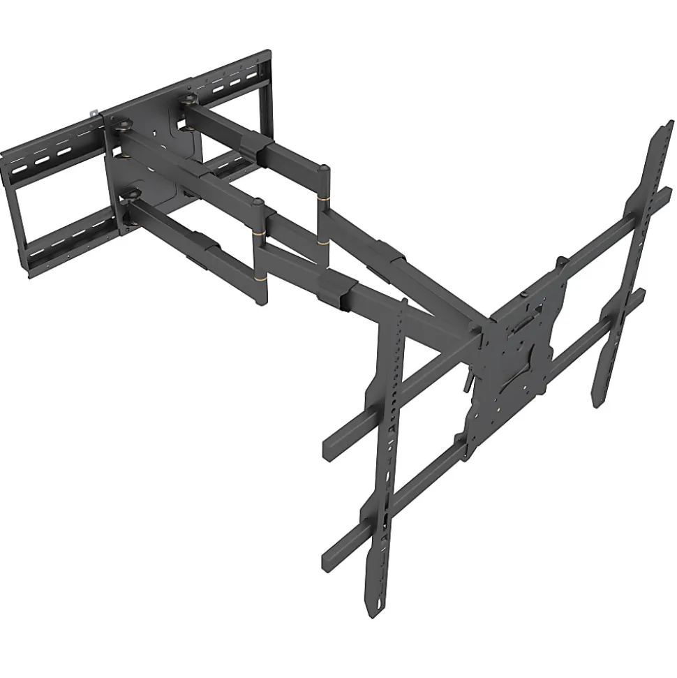 Mount-It! Heavy-Duty TV Wall Mount With Long Extension Arms For 60"-110" TVs, 11.5"H x 35"W x 8.25"D, Black