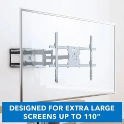 Mount-It! Heavy-Duty TV Wall Mount With Long Extension Arms For 60