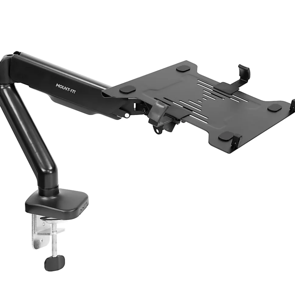 Mount-It! Height Adjustable Laptop Desk Mount, Black, MI6352LT
