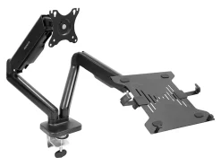 Mount-It! Height Adjustable Laptop Desk Mount, Black, MI6352LTMN