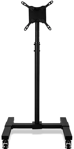 Mount-It! Height-Adjustable Mobile TV Stand For 13” - 42” Screens, Black