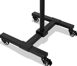 Mount-It! Height-Adjustable Mobile TV Stand For 13” - 42” Screens, Black