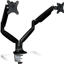 Mount-It! MI-1772B Dual-Monitor Arm Mount, 18"H x 22"W x 5"D, Black