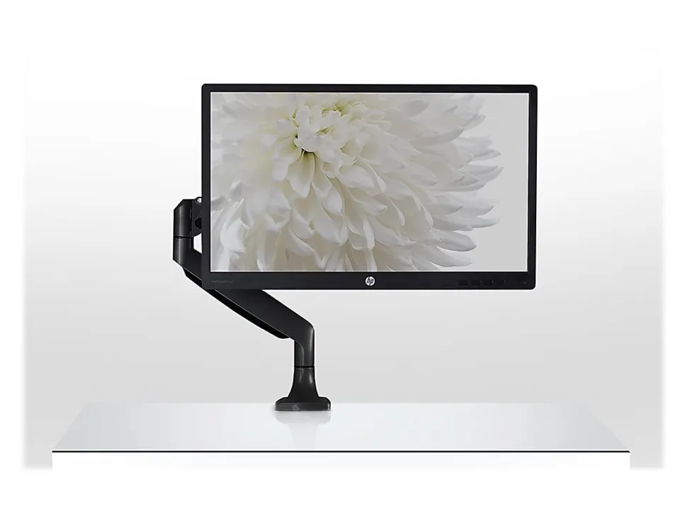 Mount-It! MI-1771B Single Monitor Desk Arm Mount, 19"H x 12"W x 4"D, Black