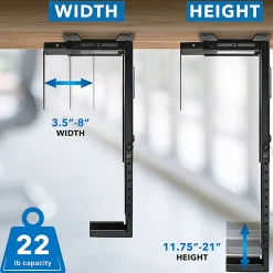 Mount-It! MI-7150 CPU Under Desk Mount Bracket, 3.5