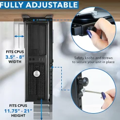 Mount-It! MI-7150 CPU Under Desk Mount Bracket, 3.5