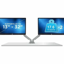 Mount-It! MI-2762 Dual-Monitor Arm Mount With USB Port, 16