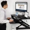 Mount-It! MI-7927E Electric 41"W Standing Desk Converter With USB Port, Black