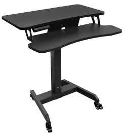 Mount-It! MI-7982 Electric Height-Adjustable Standing Mobile Workstation, 31