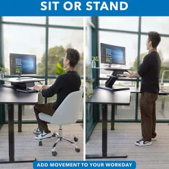 Mount-It! MI-7957 Height-Adjustable Standing Desk Riser, 5