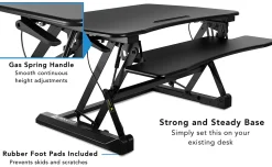 Mount-It! MI-7955 Height-Adjustable Standing Desk Riser, 6