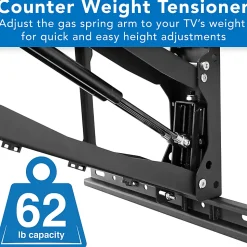Mount-It! MI-384 Height-Adjustable Fireplace TV Mount For Screens 42