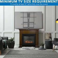 Mount-It! MI-384 Height-Adjustable Fireplace TV Mount For Screens 42