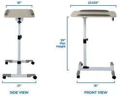 Mount-It! MI-7946 Laptop Cart Mobile Workstation, 34-1/8