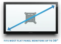 Mount-It! MI-6524 Low-Profile Tilting TV Wall Mount, Black