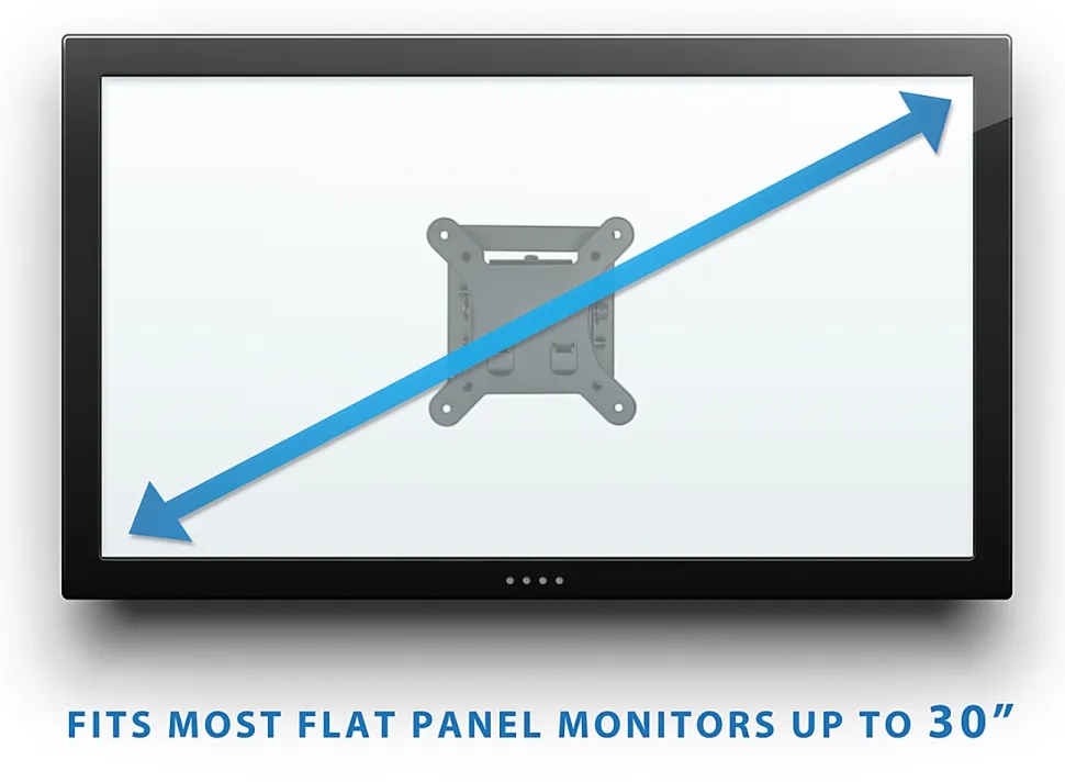Mount-It! MI-6524 Low-Profile Tilting TV Wall Mount, Black