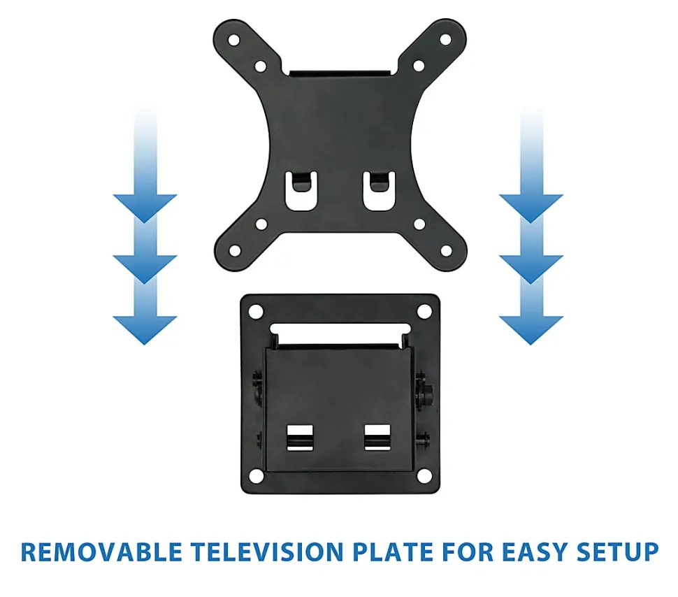 Mount-It! MI-6524 Low-Profile Tilting TV Wall Mount, Black