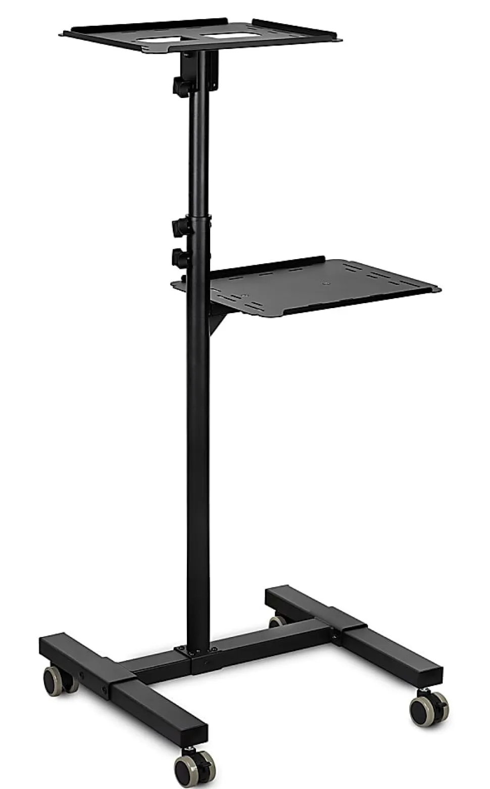 Mount-It! MI-7943 Mobile Projector Standing Desk, 33-1/2”H x 15-1/2”W x 4-1/2”D, Black