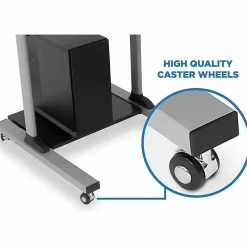 Mount-It! MI-7940 Mobile 37"W Stand-Up Desk, Silver