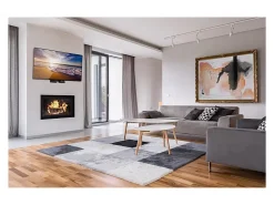 Mount-It! MI-386 Motorized Fireplace TV Wall Mount For Screens 30 To 70", 71"H x 13"W x 18"D, Black