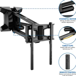 Mount-It! MI-386 Motorized Fireplace TV Wall Mount For Screens 30 To 70