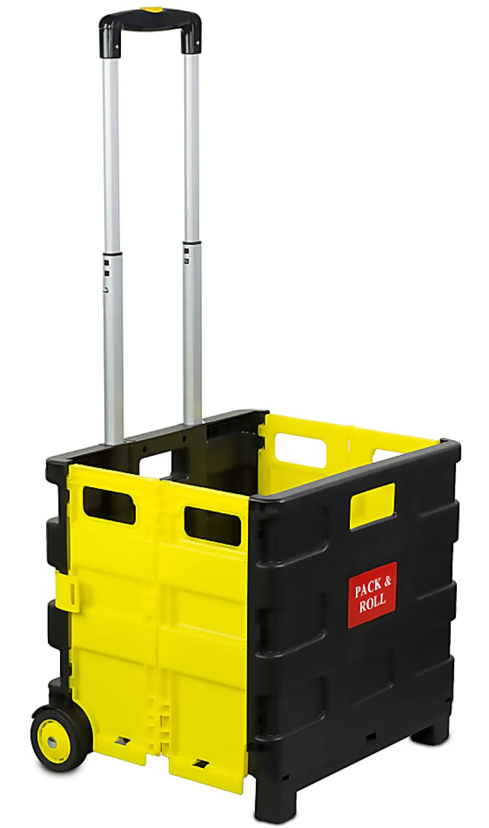 Mount-It! MI-904 Rolling Collapsible Utility Cart, 15"H x 33"W x 13"D, Black