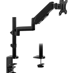 Mount-It! MI-4761 Single Monitor Arm Desk Mount, 16"H x 6"W x 4.8"D, Black