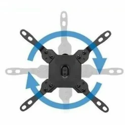 Mount-It MI-4771 Single Monitor Desk Mount, 12-13/16”H x 21-1/2”W x 2”D, Black