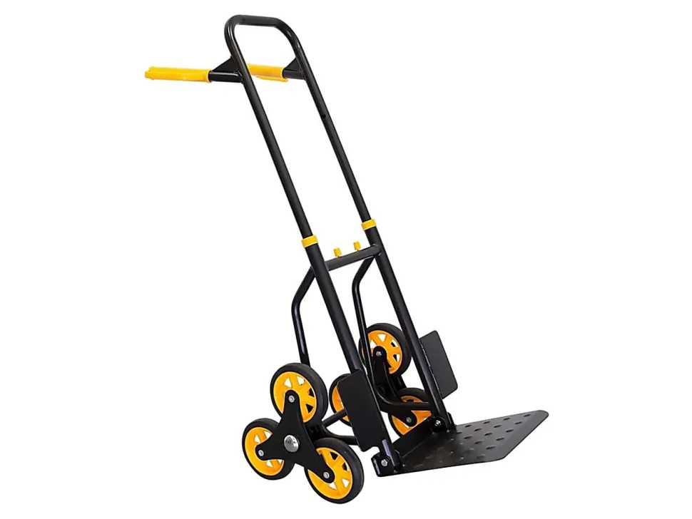 Mount-It! MI-913 Stair Climber Hand Truck And Dolly, 43"H x 11"W x 15"D, Black