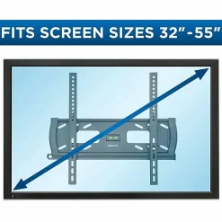 Mount-It! MI-2244T Lockable Anti-Theft TV Wall Mount, 7