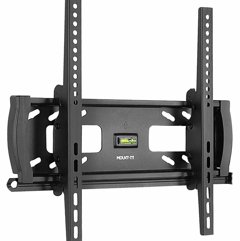 Mount-It! MI-2244T Lockable Anti-Theft TV Wall Mount, 7"H x 21"W x 2"D, Black