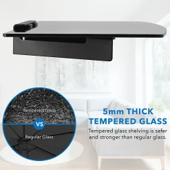 Mount-It! MI-895 Wall-Mountable A/V Shelf, 2