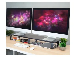 Mount-It! MI-7267 40"W Dual-Monitor Desk Riser, Black