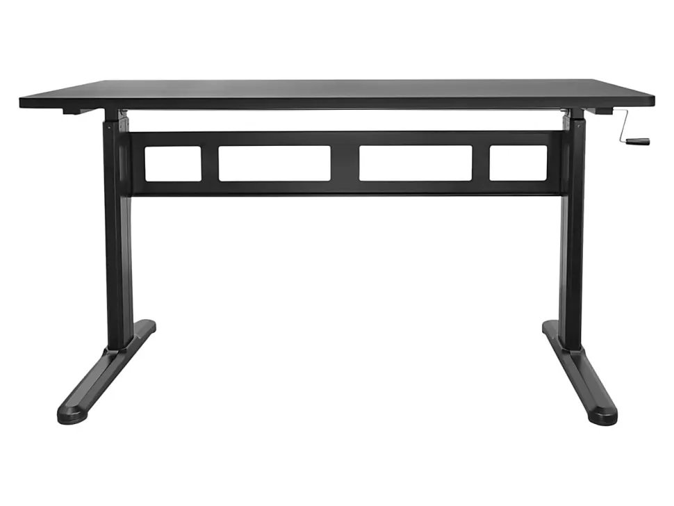 Mount-It! Mi-7981 56"W Hand Crank Sit-Stand Desk, Black