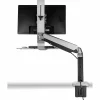Mount-It! MI-7903 36"W Sit-Stand Workstation For Single Monitor And Keyboard, Silver