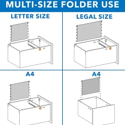 Mount-It! Mobile File Cabinet, 3 Drawers, 15-5/16” x 24-1/2”, White