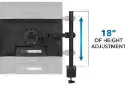Mount-It! Monitor Arm Desk Mount, Black, MI-2751